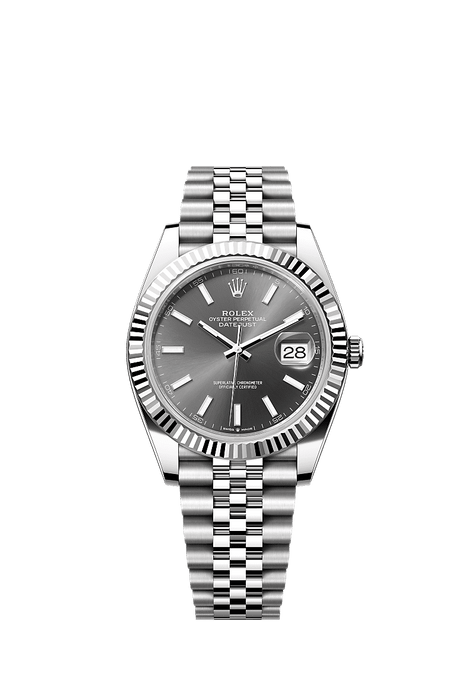 Rolex Stainless Steel Datejust - 41mm - Slate - Jubilee