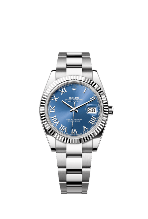 Rolex Stainless Steel Datejust - 41mm - Azzurro blue - Oyster