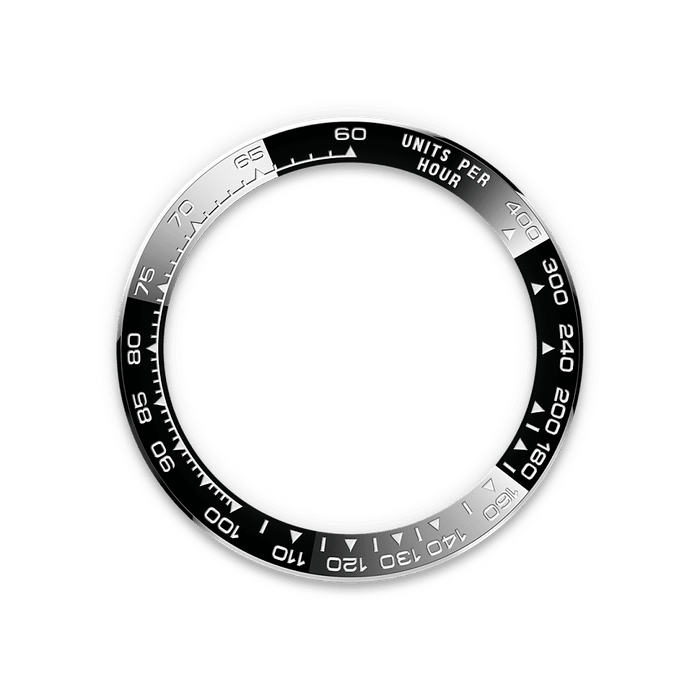 Rolex Stainless Steel Daytona - 40mm - White, black counter rings