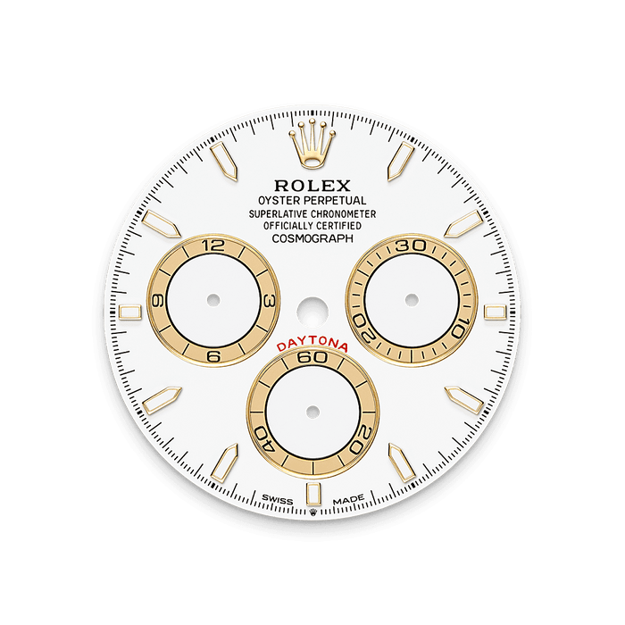 Rolex Two-Tone (YG/SS) Daytona - 40mm - White, golden counter rings