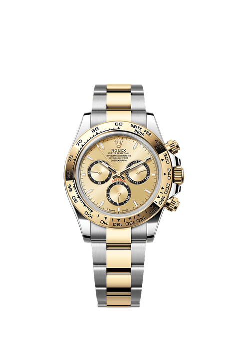 Rolex Two-Tone (YG/SS) Daytona - 40mm - Golden, black counter rings