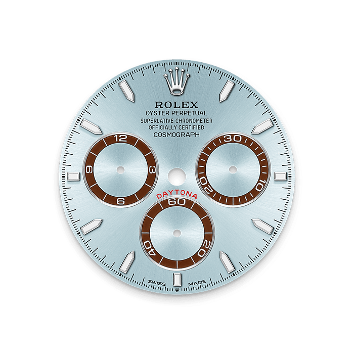 Rolex Platinum Daytona - 40mm - Ice blue, chestnut brown counter rings