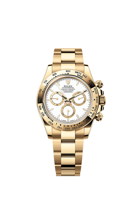 Rolex Yellow Gold Daytona - 40mm - White, golden counter rings - Oyster