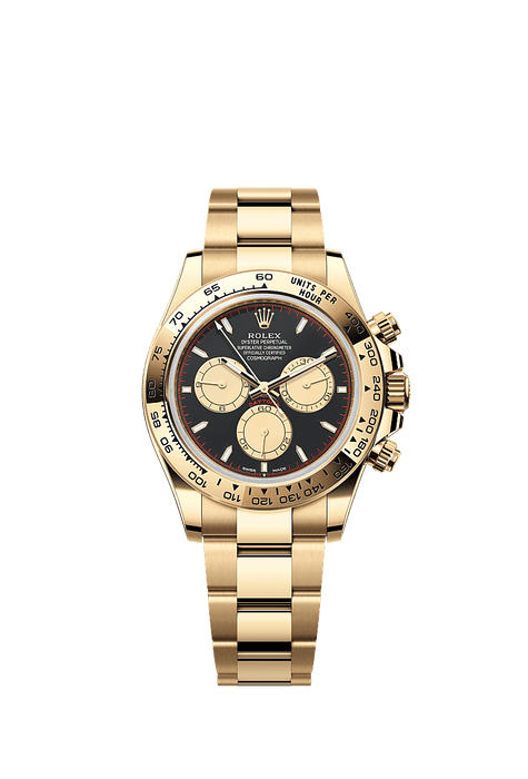 Rolex Yellow Gold Daytona - 40mm - Intense black and champagne-colour - Oyster