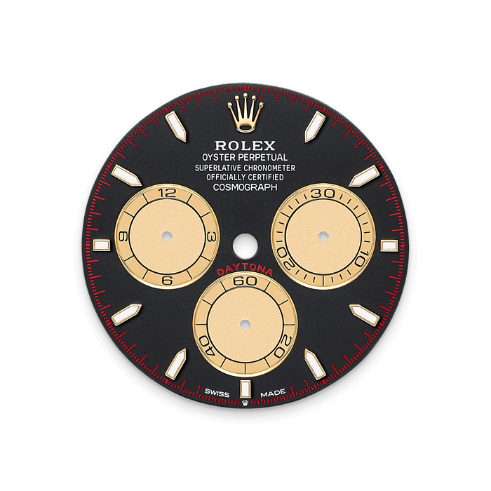 Rolex Yellow Gold Daytona - 40mm - Intense black and champagne-colour - Oyster