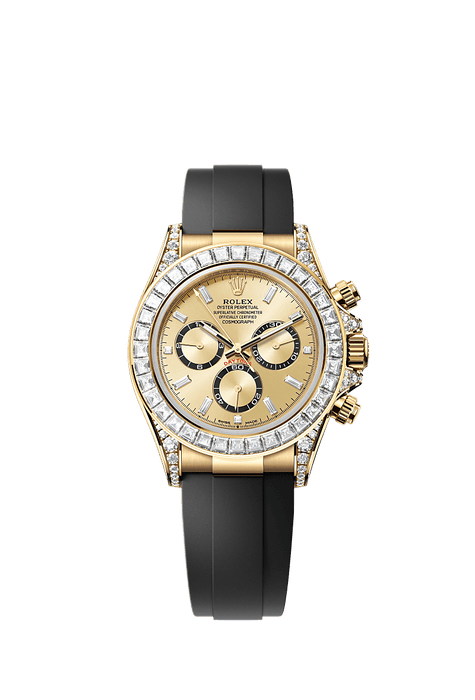 Rolex Yellow Gold Daytona - 40mm - Golden, bright black counter rings Diamond Dial