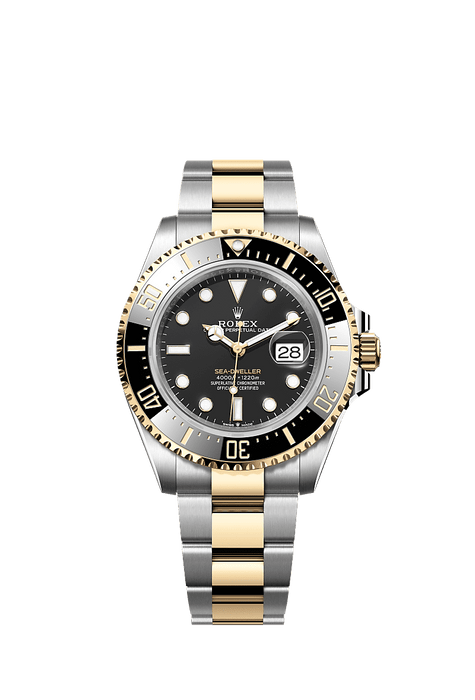 Rolex Two-Tone (YG/SS) Sea-Dweller - 43mm - Intense black