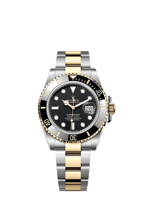 Rolex Two-Tone (YG/SS) Submariner with Date - 41mm - Black