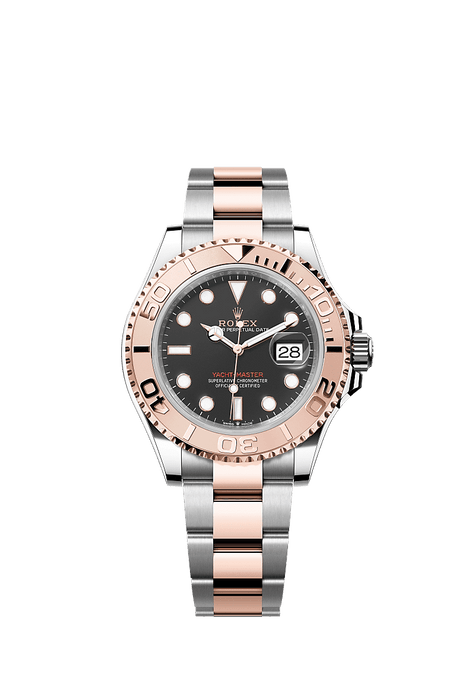 Rolex Two-Tone (RG/SS) Yacht-Master - 40mm - Intense black