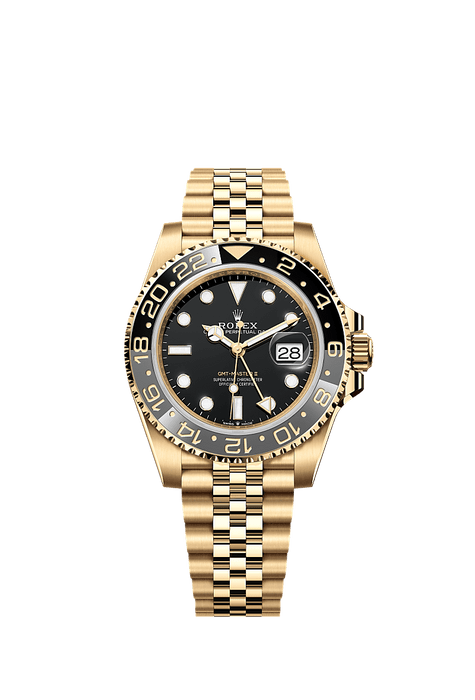 Rolex Yellow Gold GMT-Master II - 40mm - Black