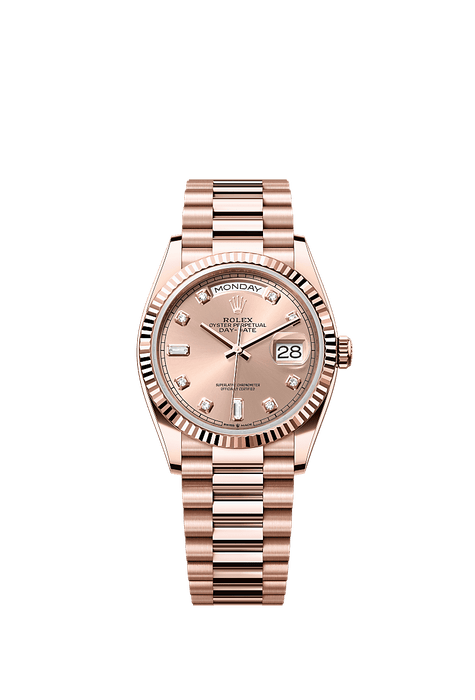 Rolex Rose Gold Day-Date - 36mm - Rosé-colour Diamond Dial - President