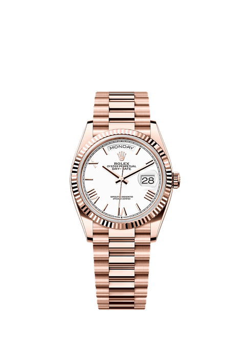 Rolex Rose Gold Day-Date - 36mm - White - President