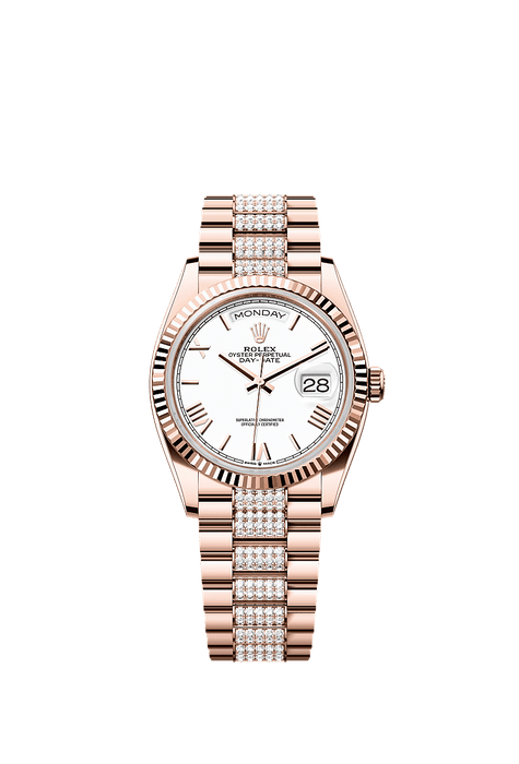 Rolex Rose Gold Day-Date - 36mm - White - President