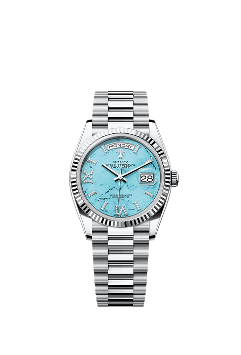 Rolex Platinum Day-Date - 36mm - Turquoise Diamond Dial - President