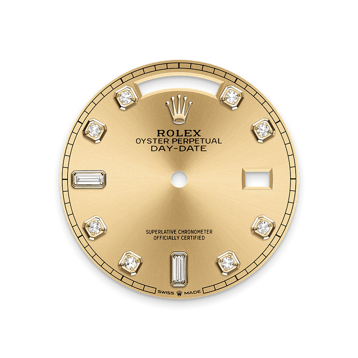 Rolex Yellow Gold Day-Date - 36mm - Champagne-colour Diamond Dial - President