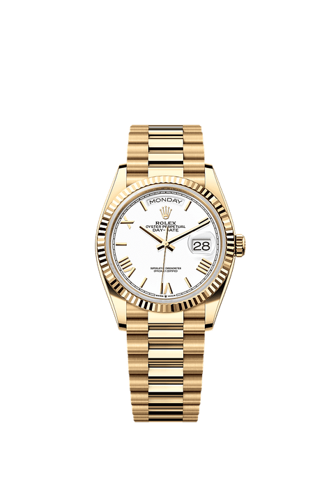 Rolex Yellow Gold Day-Date - 36mm - White - President