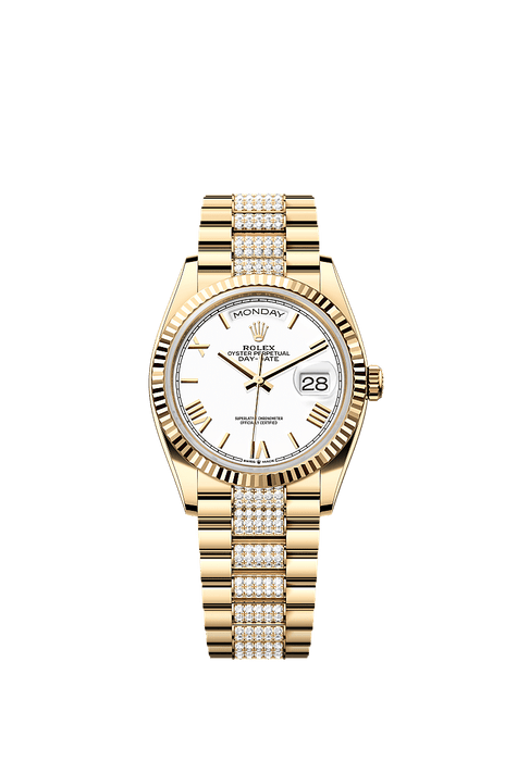 Rolex Yellow Gold Day-Date - 36mm - White - President