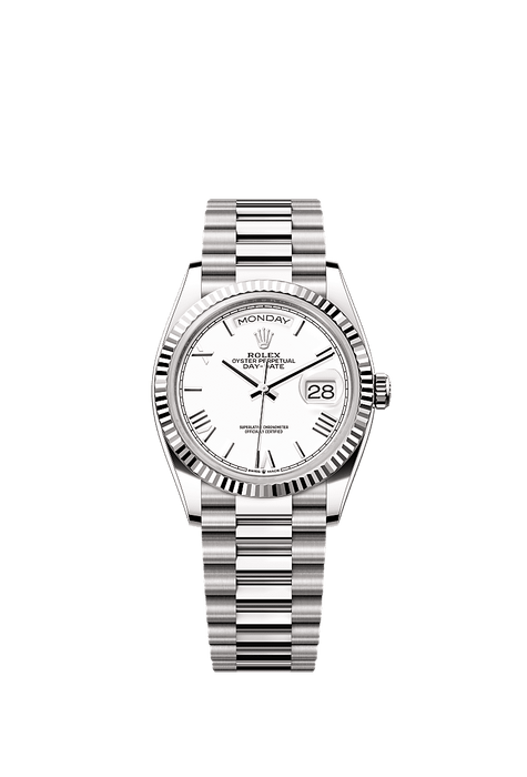 Rolex White Gold Day-Date - 36mm - White - President