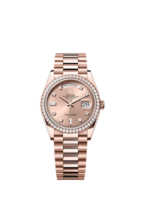 Rolex Rose Gold Day-Date - 36mm - Rosé-colour Diamond Dial - President