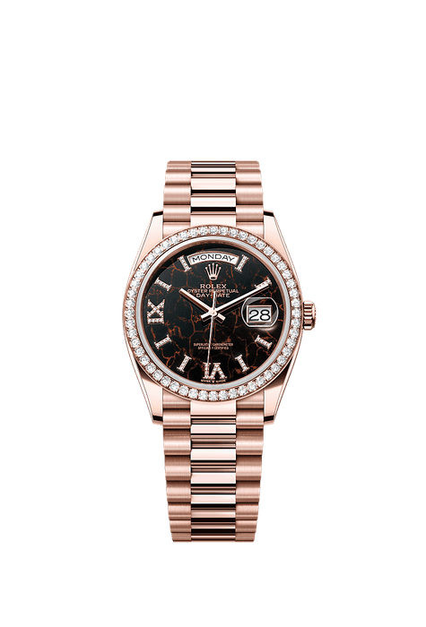 Rolex Rose Gold Day-Date - 36mm - Eisenkiesel Diamond Dial - President