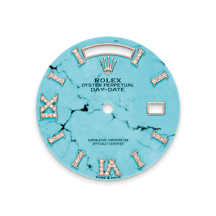 Rolex Rose Gold Day-Date - 36mm - Turquoise Diamond Dial - President