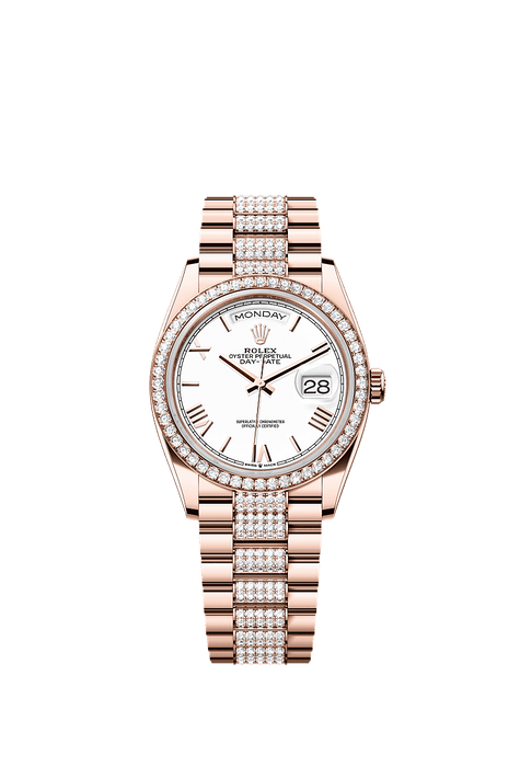 Rolex Rose Gold Day-Date - 36mm - White - President