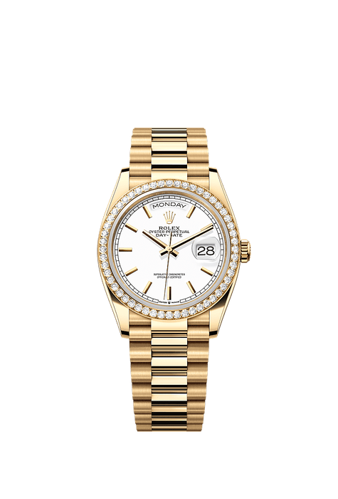 Rolex Yellow Gold Day-Date - 36mm - White - President