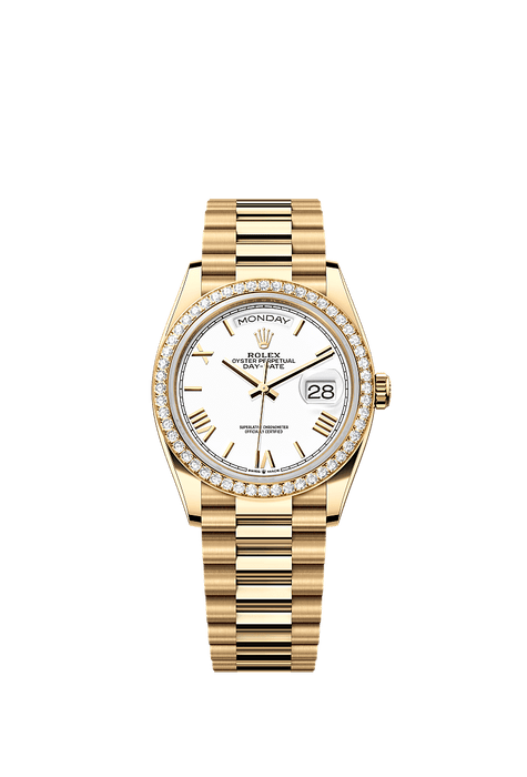 Rolex Yellow Gold Day-Date - 36mm - White - President