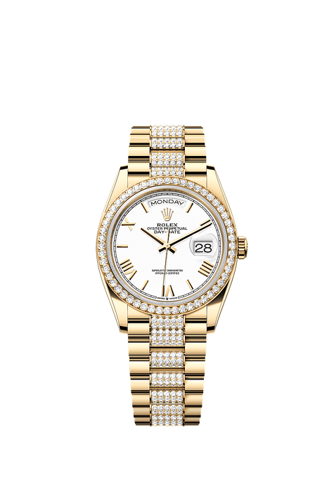 Rolex Yellow Gold Day-Date - 36mm - White - President