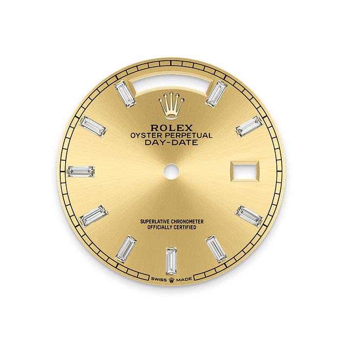 Rolex Yellow Gold Day-Date - 36mm - Champagne-colour Diamond Dial - President