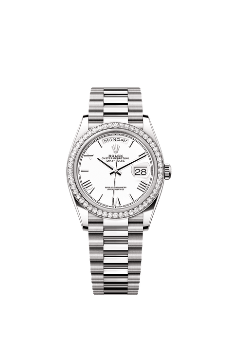 Rolex White Gold Day-Date - 36mm - White - President