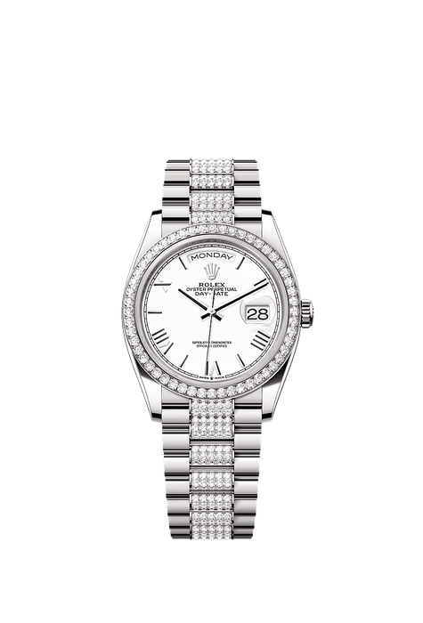 Rolex White Gold Day-Date - 36mm - White - President