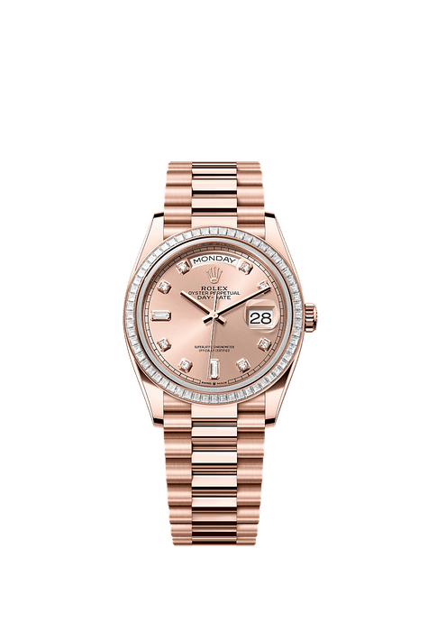 Rolex Rose Gold Day-Date - 36mm - Rosé-colour Diamond Dial - President