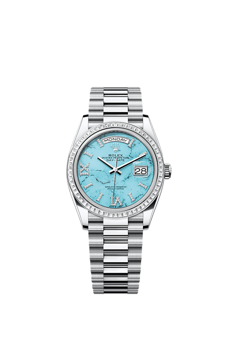 Rolex Platinum Day-Date - 36mm - Turquoise Diamond Dial - President