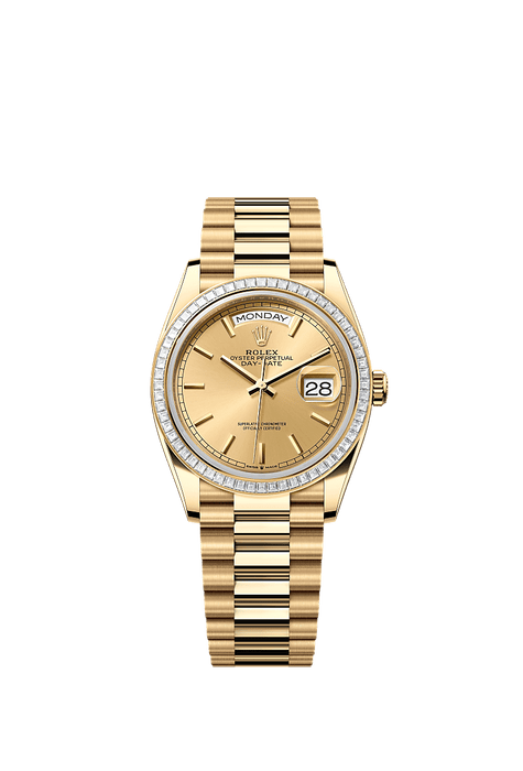 Rolex Yellow Gold Day-Date - 36mm - Champagne-colour - President