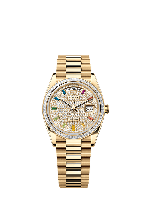 Rolex Yellow Gold Day-Date - 36mm - Diamond-paved - President