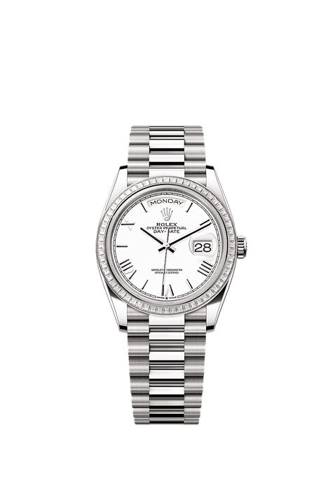 Rolex White Gold Day-Date - 36mm - White - President