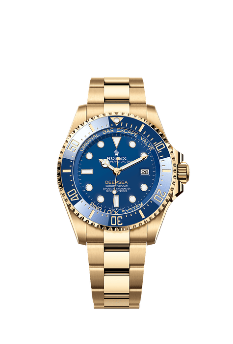 Rolex Yellow Gold Sea-Dweller - 44 mm - Blue