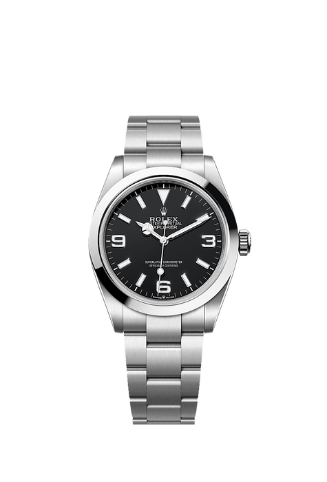 Rolex Stainless Steel Explorer - 40mm - Black