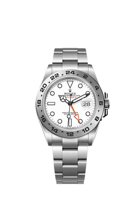 Rolex Stainless Steel Explorer - 42mm - White