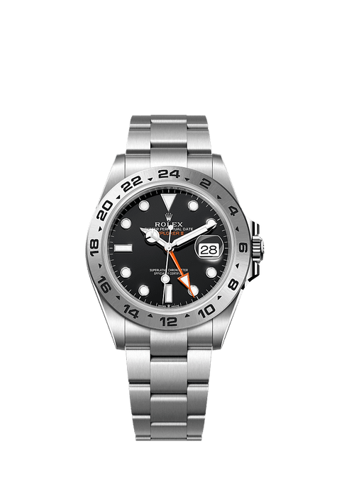 Rolex Stainless Steel Explorer - 42mm - Black