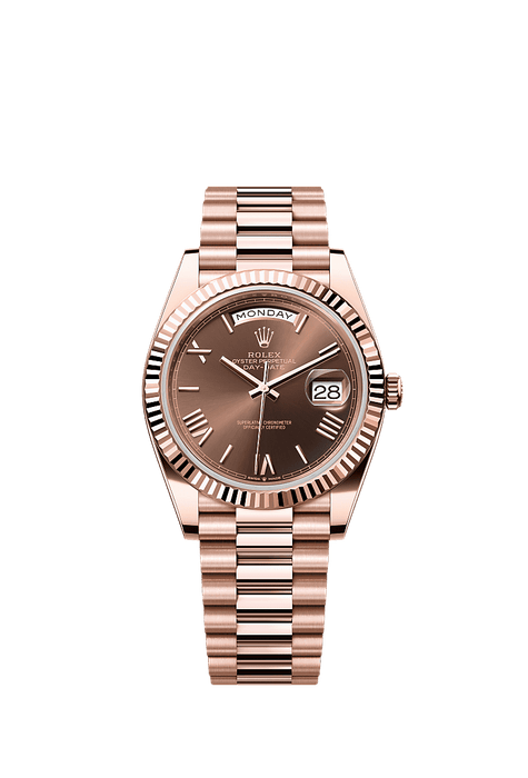 Rolex Rose Gold Day-Date - 40mm - Chocolate - President