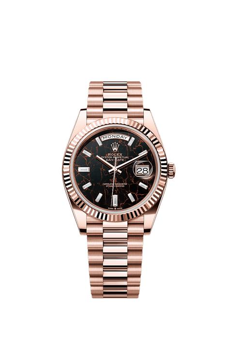 Rolex Rose Gold Day-Date - 40mm - Eisenkiesel Diamond Dial - President