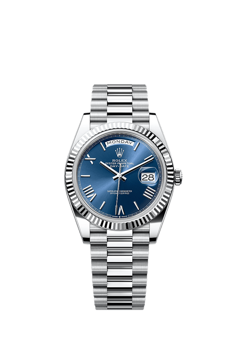 Rolex Platinum Day-Date - 40mm - Bright blue - President