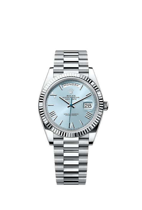 Rolex Platinum Day-Date - 40mm - Ice blue - President