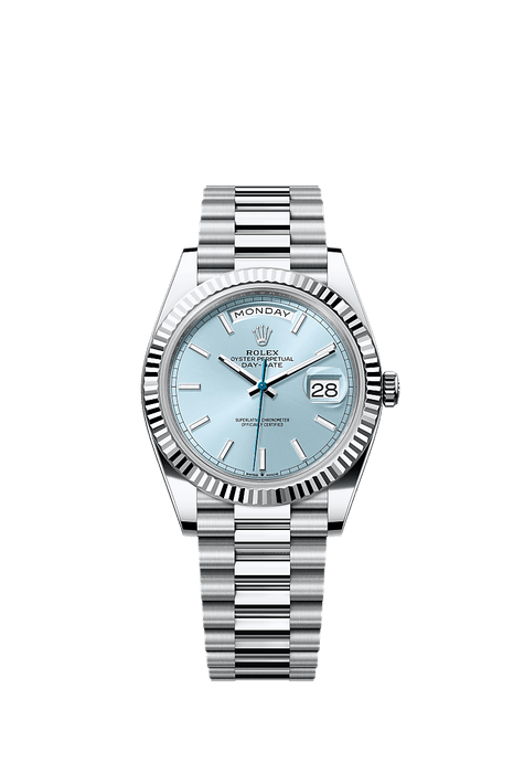 Rolex Platinum Day-Date - 40mm - Ice blue - President