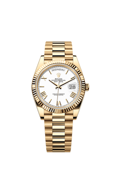 Rolex Yellow Gold Day-Date - 40mm - White - President