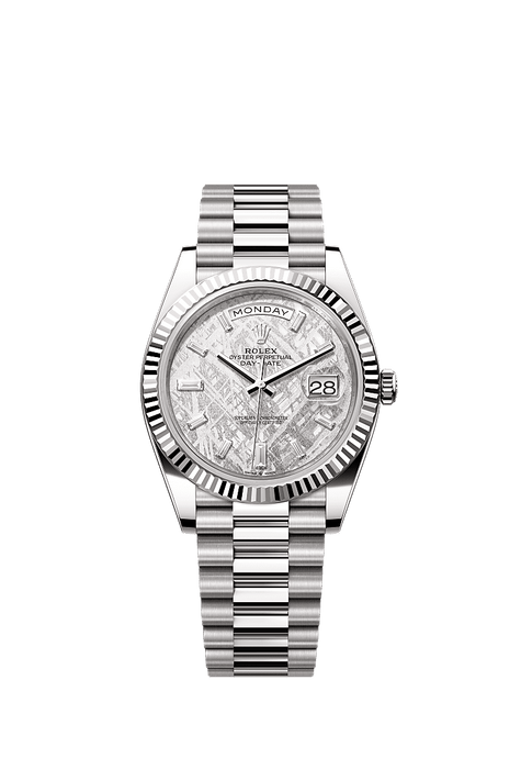 Rolex White Gold Day-Date - 40mm - Meteorite Diamond Dial - President