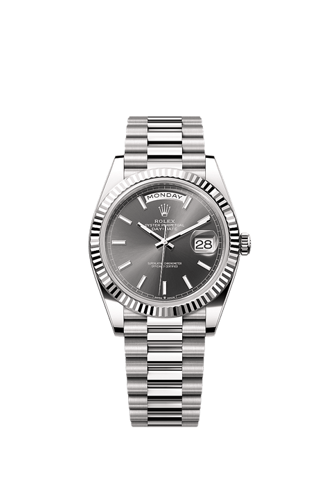 Rolex White Gold Day-Date - 40mm - Slate - President