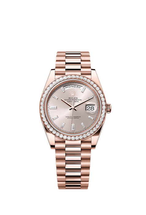 Rolex Rose Gold Day-Date - 40mm - Sundust Diamond Dial - President